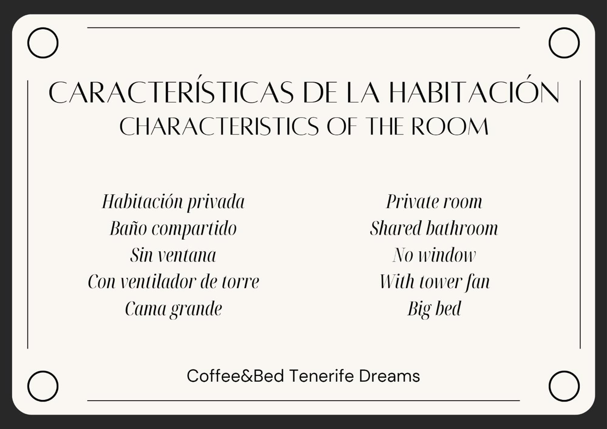 Coffee&Bed Tenerife Dreams Hotell Santa Cruz de Tenerife Rom bilde